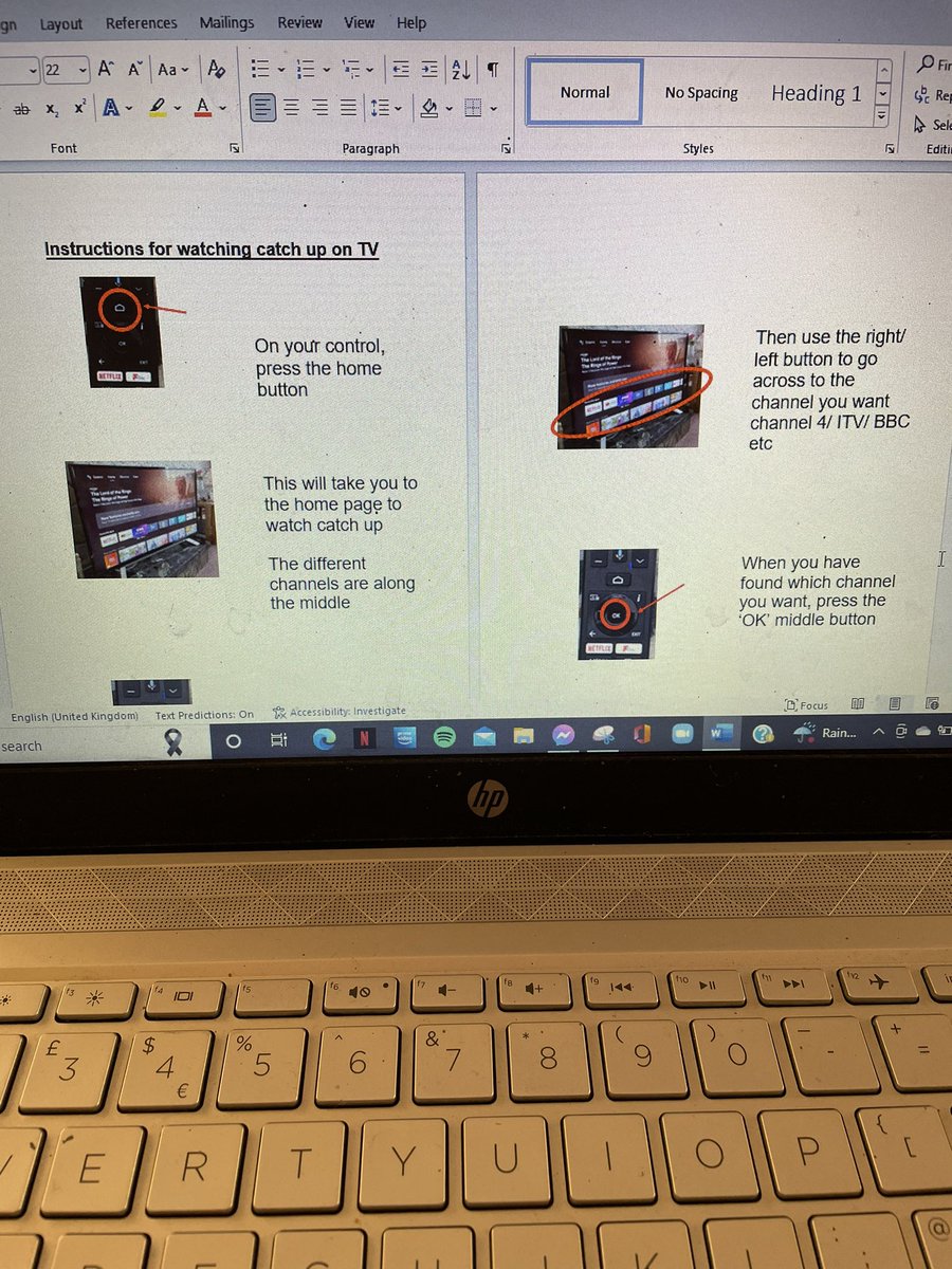 #Easyread for my grandparents wanting to watch catch up Mary Berry on their new smart TV -the working day is never done 📺