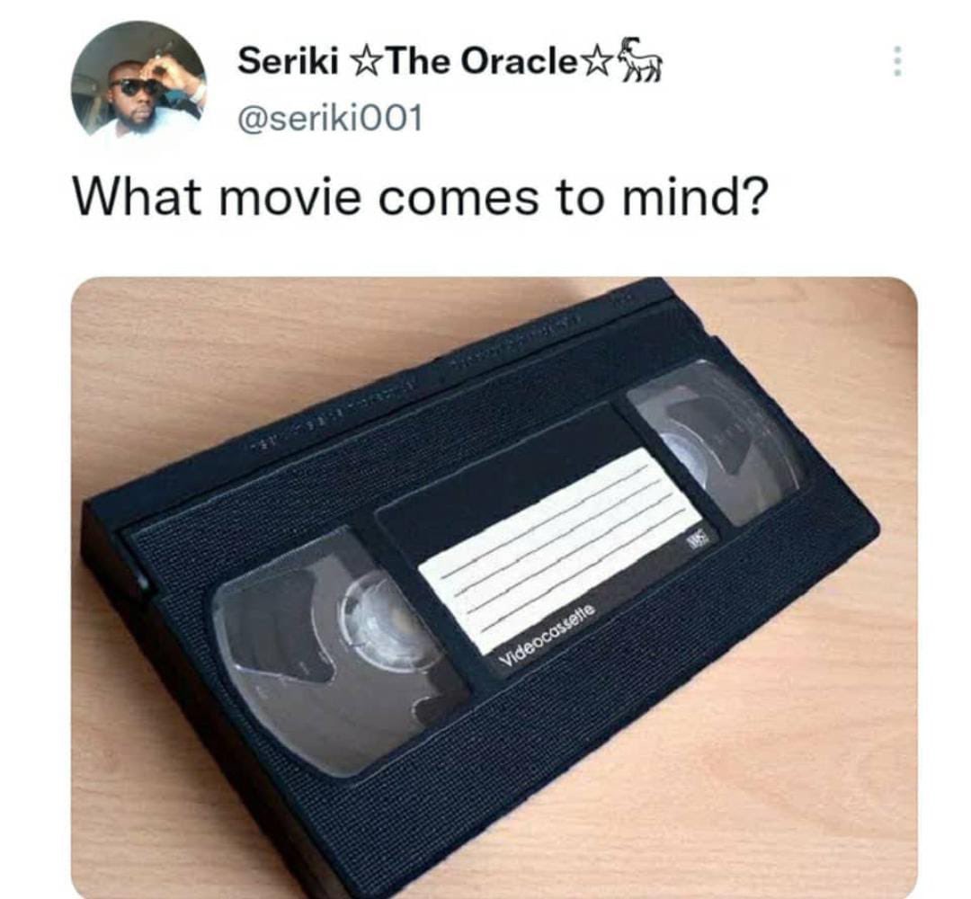 Naija on Twitter "What movie comes to your mind???"