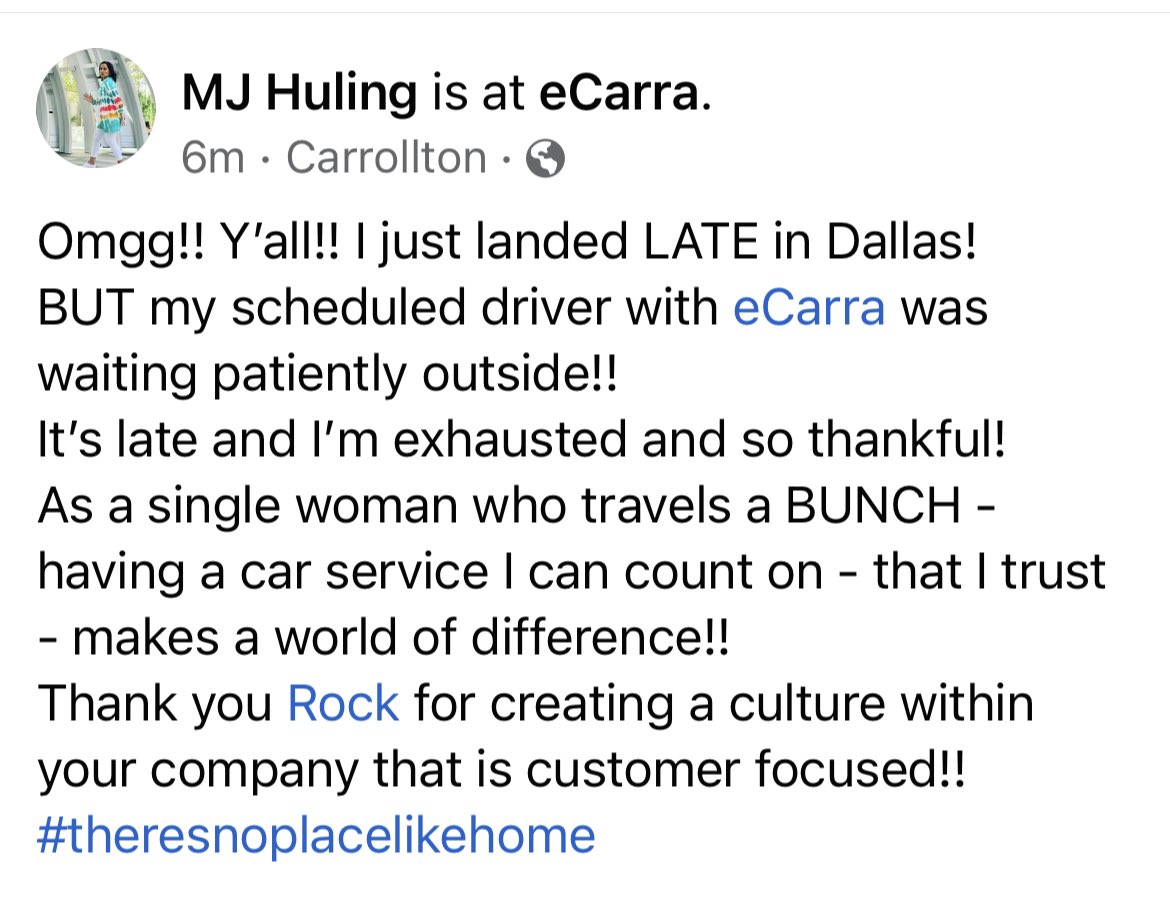 ridesthatmatter's tweet photo. @ridesthatmatter + @DallasLoveField reducing emissions with great experiences. #ecarraeverywhere https://t.co/Iqp7hjsfyh
