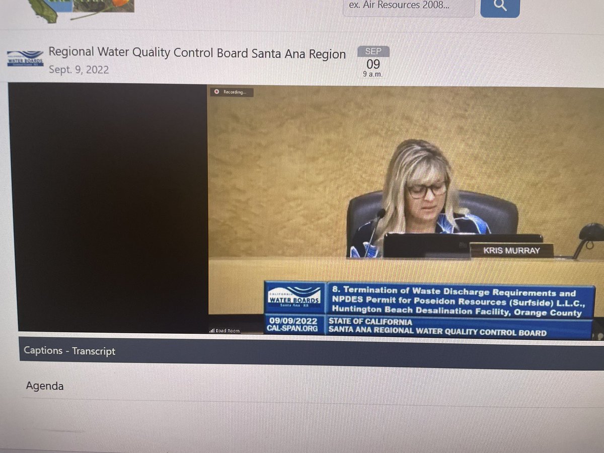 It’s official! Today the <a href="/CaWaterBoards/">California Water Boards</a> terminated the Poseidon-Huntington Beach #desalination facility’s permit to intake 50 million gallons of seawater per day and kill all the marine life along with it.