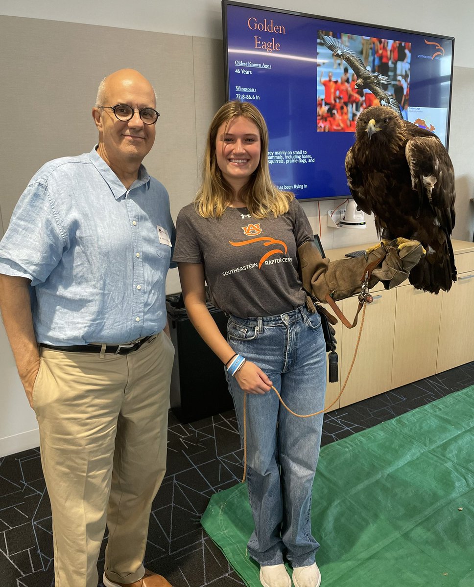 John_P_Carvalho's tweet photo. Another item crossed off the Auburn bucket list: A photo with Nova. #WarEagle literally https://t.co/YSmi4DWWyW