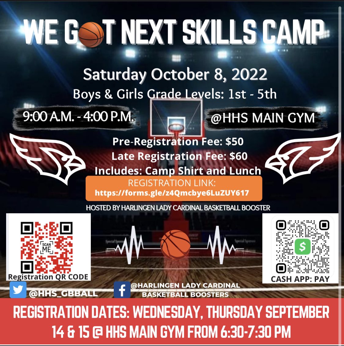 📋 Click link to Register or Scan QR Code below: 
forms.gle/ogf4R2bf4hvWPa…

<a href="/HarlingenCISD/">HCISD</a> <a href="/myharlingen/">ThisIsMyHarlingen</a> <a href="/Riosportslive/">RSL Network</a> <a href="/KRGVSports/">KRGV Sports</a> <a href="/Narro88/">Kevin Randall Narro</a> <a href="/acord24/">AndЯew🏴‍☠️</a> <a href="/TripleDubHarl1/">Harlingen Triple Double Basketball Academy</a> <a href="/IntotheLabPod/">Ernest Silva & The Into the Lab Podcast</a> <a href="/OfficialRGVBCA/">The Official RGVBCA</a>