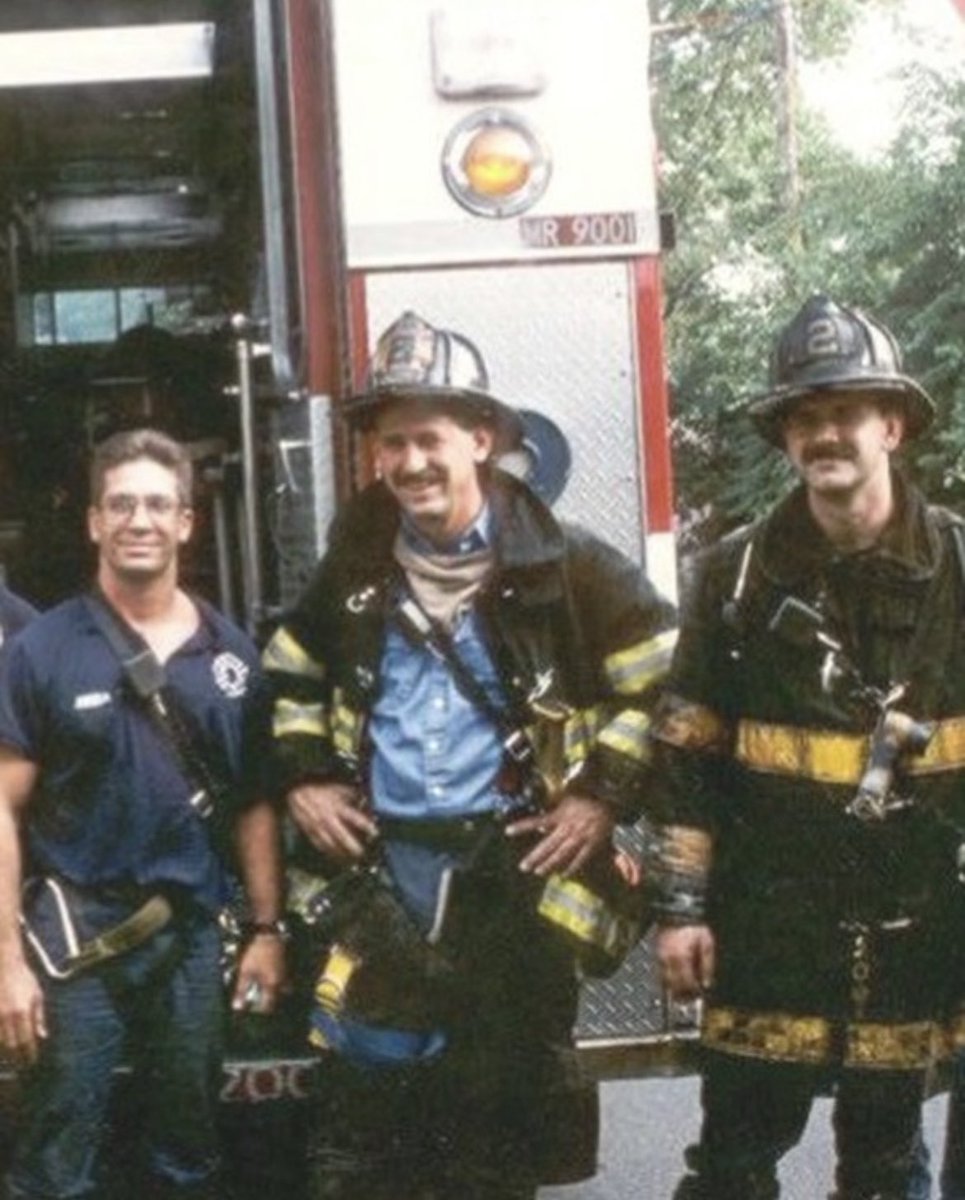 Members of Res2cue after a good job. Mike Esposito, John Norman and Pete Martin. Mike Esposito and Pete Martin made the ultimate sacrifice on 9/11. May they never be forgotten. Never forget. Photo: John Norman