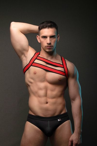 Jockstraps_com's tweet photo. New neoprene jockstrap and harness! 
Available at https://t.co/dRAeT0DuOq
#gay #gayclothing #circuit #jockstrapgay #musclegay #sexy #harness #instagay #circuitboy https://t.co/qidDfWL4ze