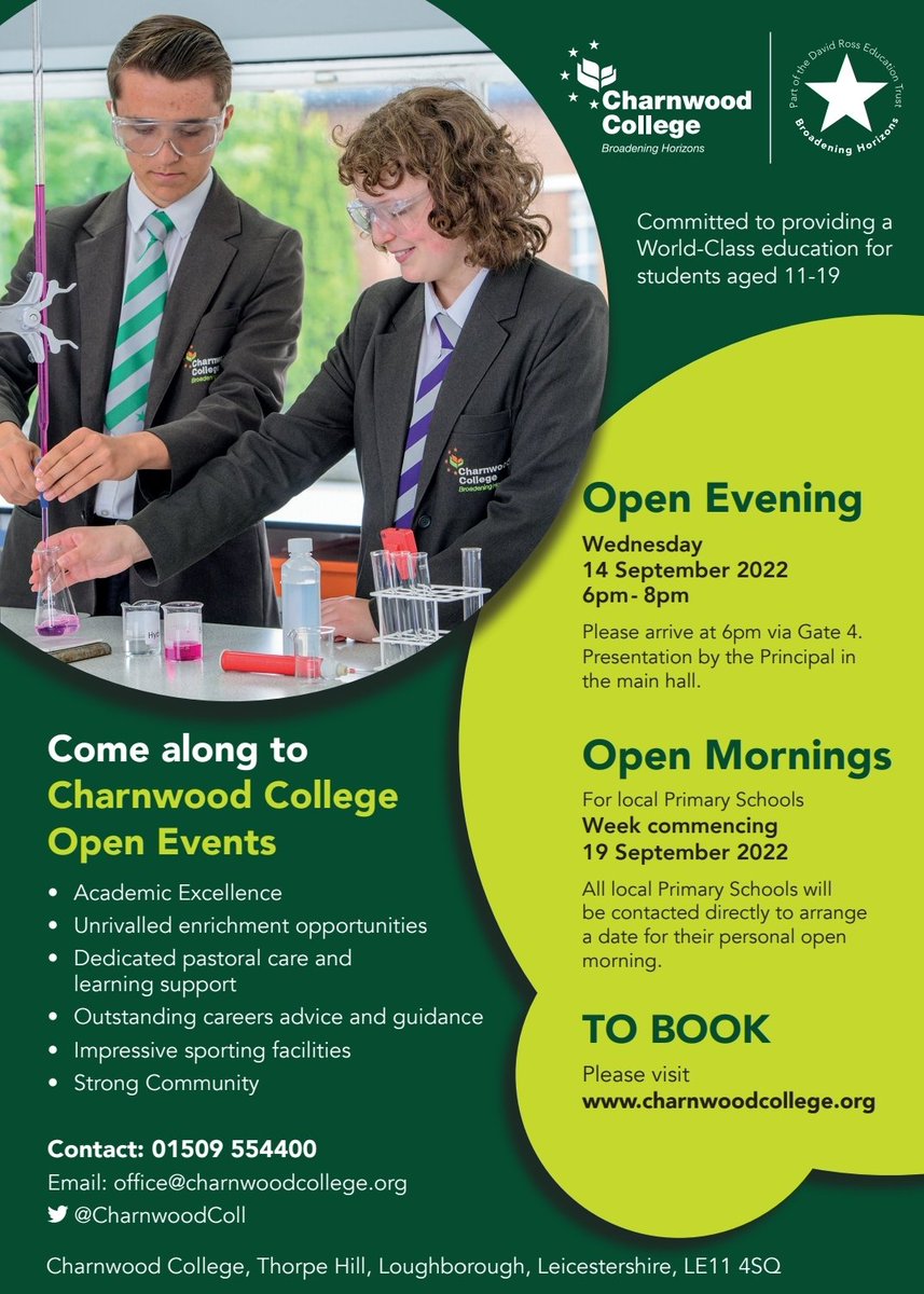 Open evening #Loughborough <a href="/LeicsCountyHall/">Leicestershire CC</a>  @BoothWood1 <a href="/RBPrimarySchool/">Robert Bakewell Primary School</a> <a href="/ThorpeAcreJun/">Thorpe Acre Junior School</a> @Hathern_Primary <a href="/LoughboroughCE/">Loughborough C of E Primary School</a> <a href="/StonebowSch/">Stonebow Primary Sch</a> <a href="/loughecho/">Loughborough Echo</a> <a href="/DRETnews/">David Ross Education Trust</a> <a href="/NCharnwoodSSPAN/">North Charnwood SSPAN</a> #school #BackToSchool