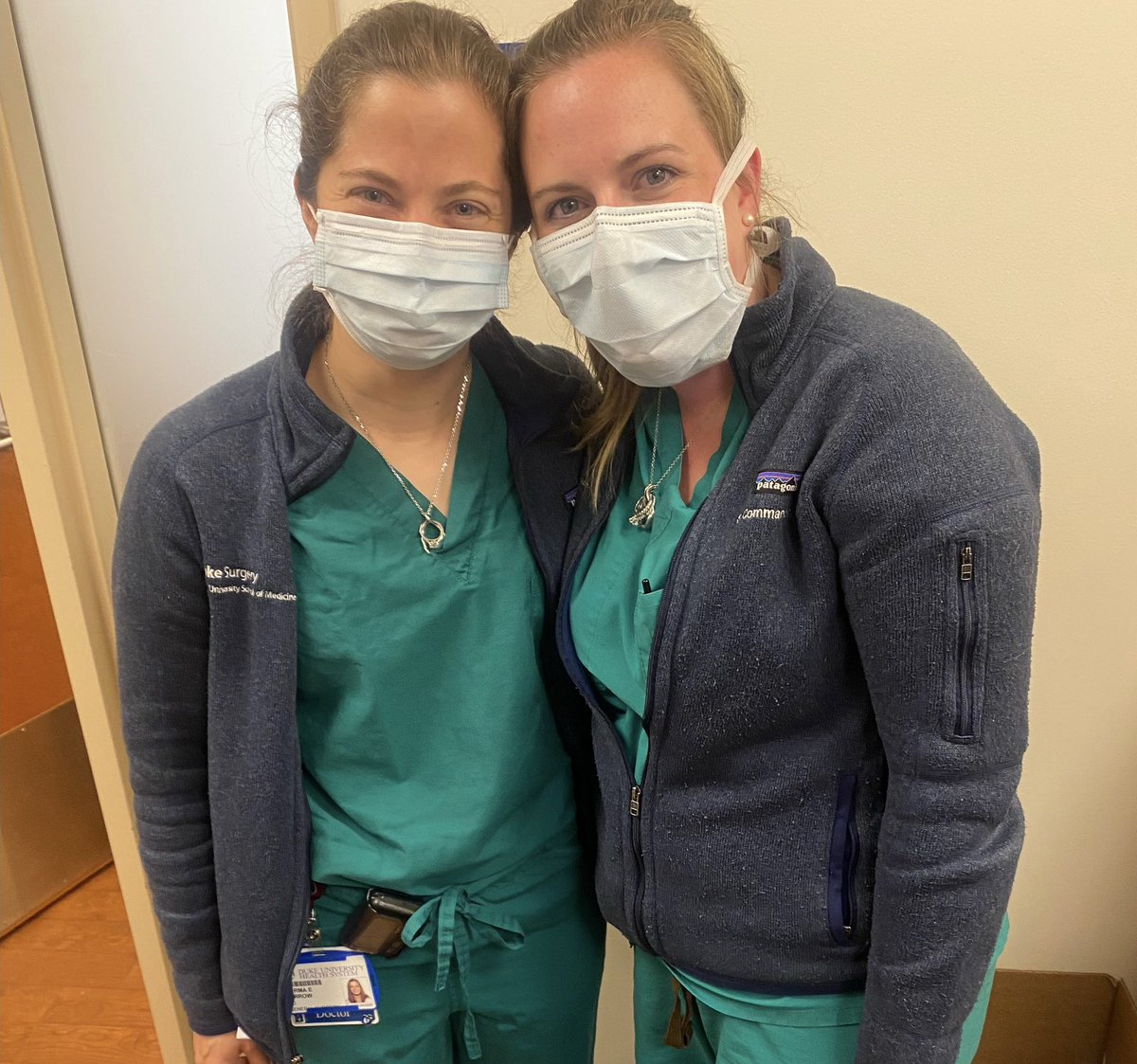 Sarah Jane Commander (@commandermd) on Twitter photo Twinning at work! Although we both are actually twins, we are not each other’s twin ;) <a href="/nelfarrow/">Nellie Farrow</a> <a href="/DukeSurgRes/">Duke General Surgery Residency</a> <a href="/DukeSurgery/">Duke Surgery</a> Twinning at work! Although we both are actually twins, we are not each other’s twin ;) <a href="/nelfarrow/">Nellie Farrow</a> <a href="/DukeSurgRes/">Duke General Surgery Residency</a> <a href="/DukeSurgery/">Duke Surgery</a>