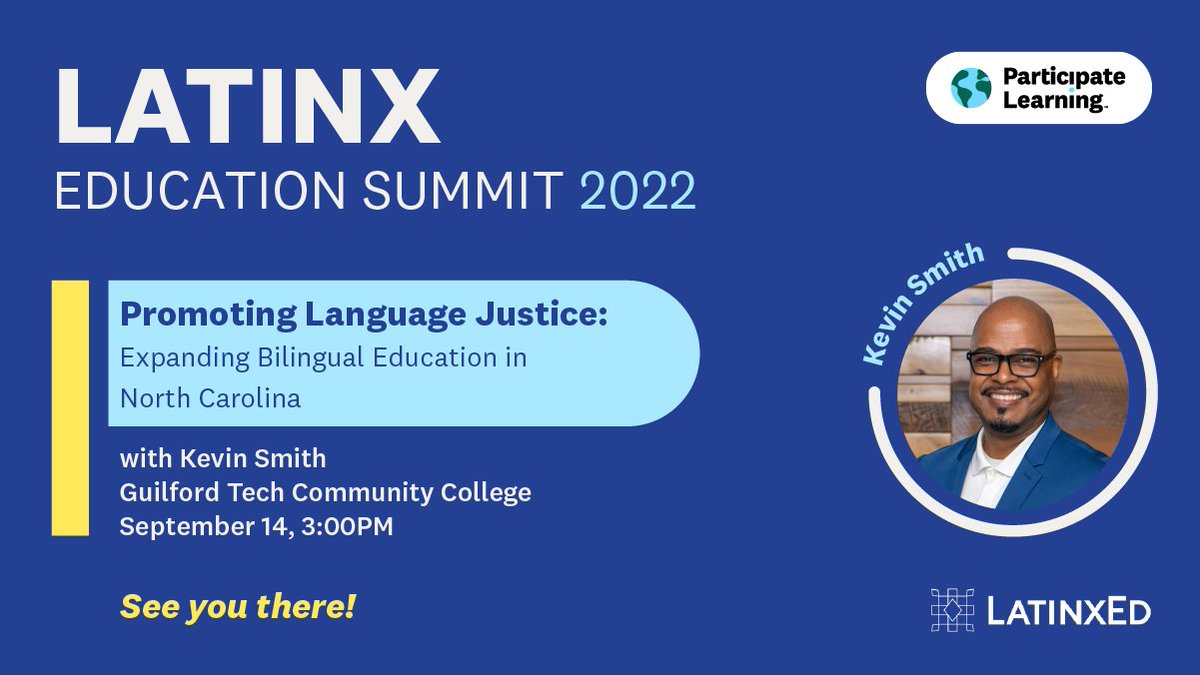 The #LatinxEdSummit is just 5️⃣ short days away! We can't wait to attend and gather with leaders and education champions from across NC. Plus, we look forward to hearing @KS_tico contribute to the Promoting Language Justice panel on 9/14. #UnitingOurWorld <a href="/LatinxEducation/">LatinxEd</a>