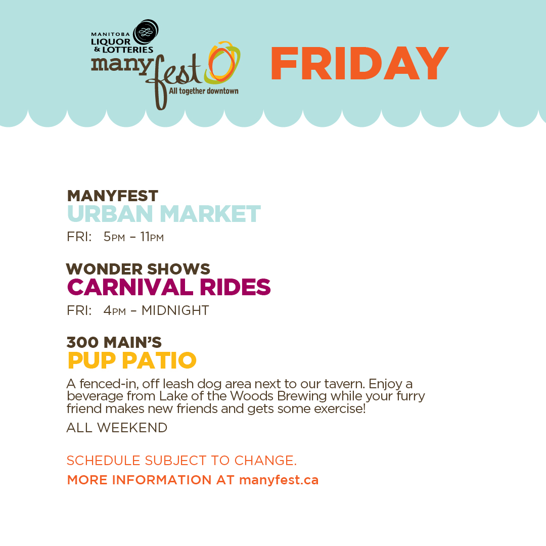 Loads of fun and great entertainment lined up for tonight! You don't want to miss this!! 🎉 

#manyfest2022 #manyfestwpg #finditdowntown