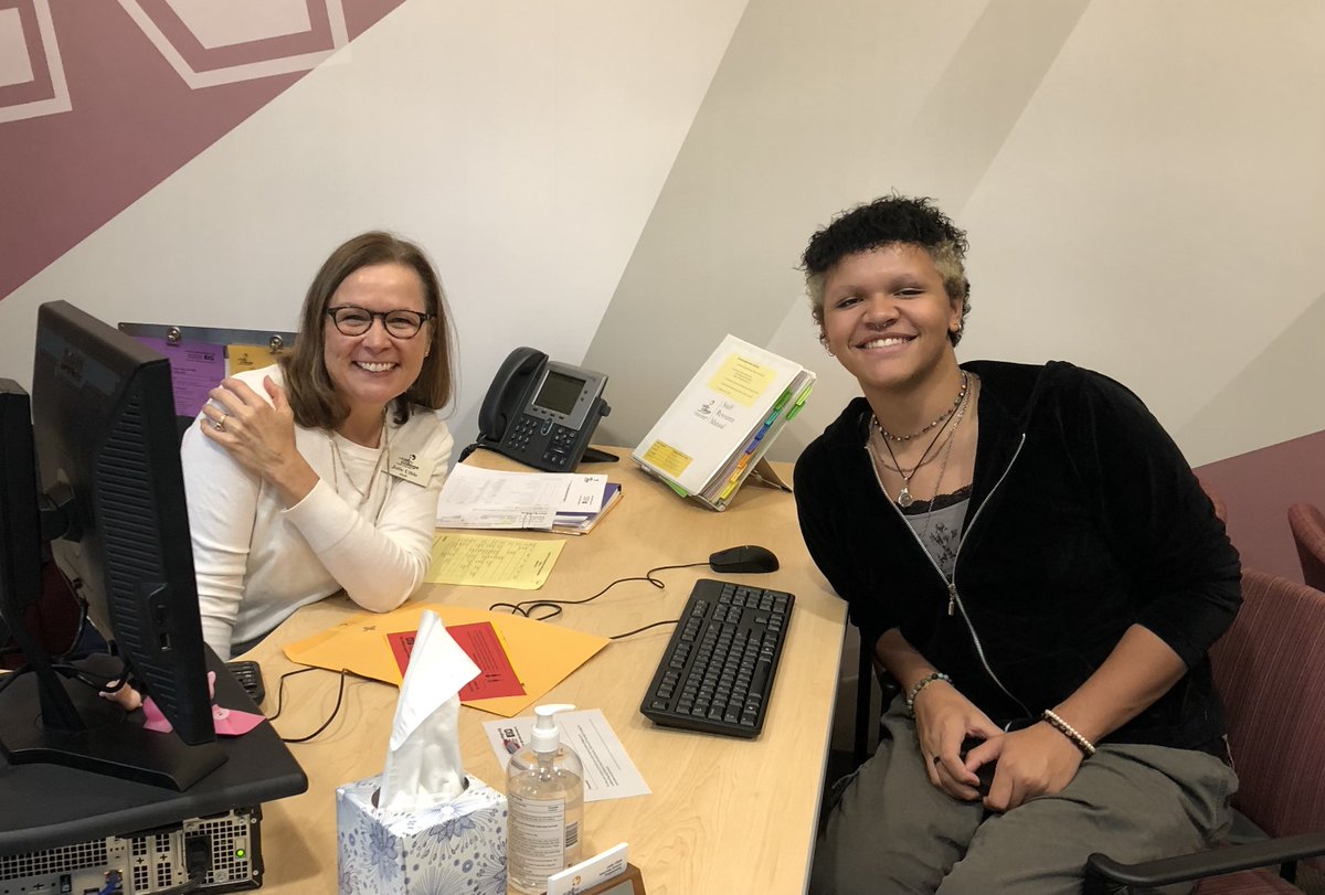 ACTC_NCS's tweet photo. Our office was extremely lively yesterday as @Newark_Schools seniors came in to register for the October ACT test. We love a full office and smiling faces! #CollegeBoundCATS https://t.co/UrMensDVu7