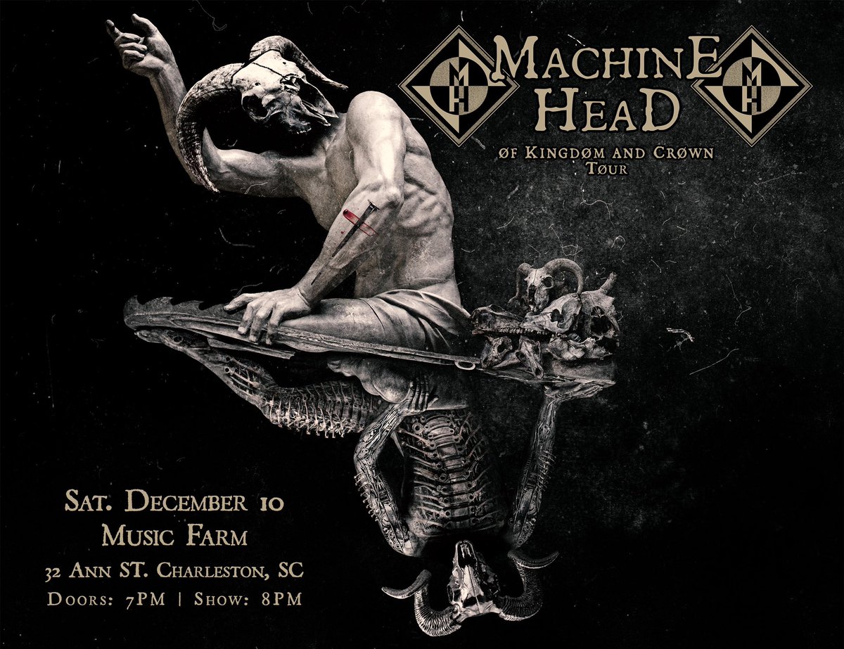 On Sale Now! An evening with Machine Head 🎸
Saturday, December 10 @ 8 pm
Grab your tickets now!