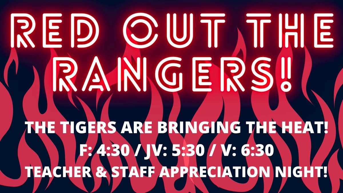 TTVball's tweet photo. COME LOUD & BE PROUD! RED OUT the rangers with us tonight at HOME!!
#OGISY #TOGETHERWECAN #TOGETHERWEWILL https://t.co/HSxdylbnHe