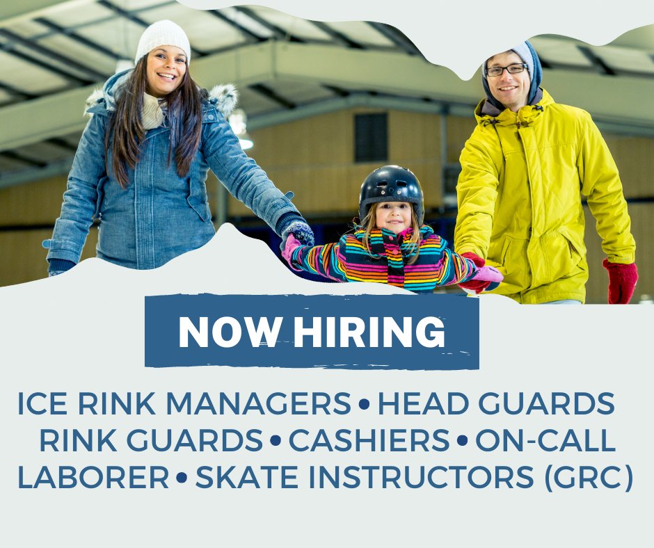 Looking for a fun and rewarding winter job? Join our team at the Kennedy and Greensfelder Recreation Complexes! ⛸️ Apply online: ow.ly/AsK350KFoUH