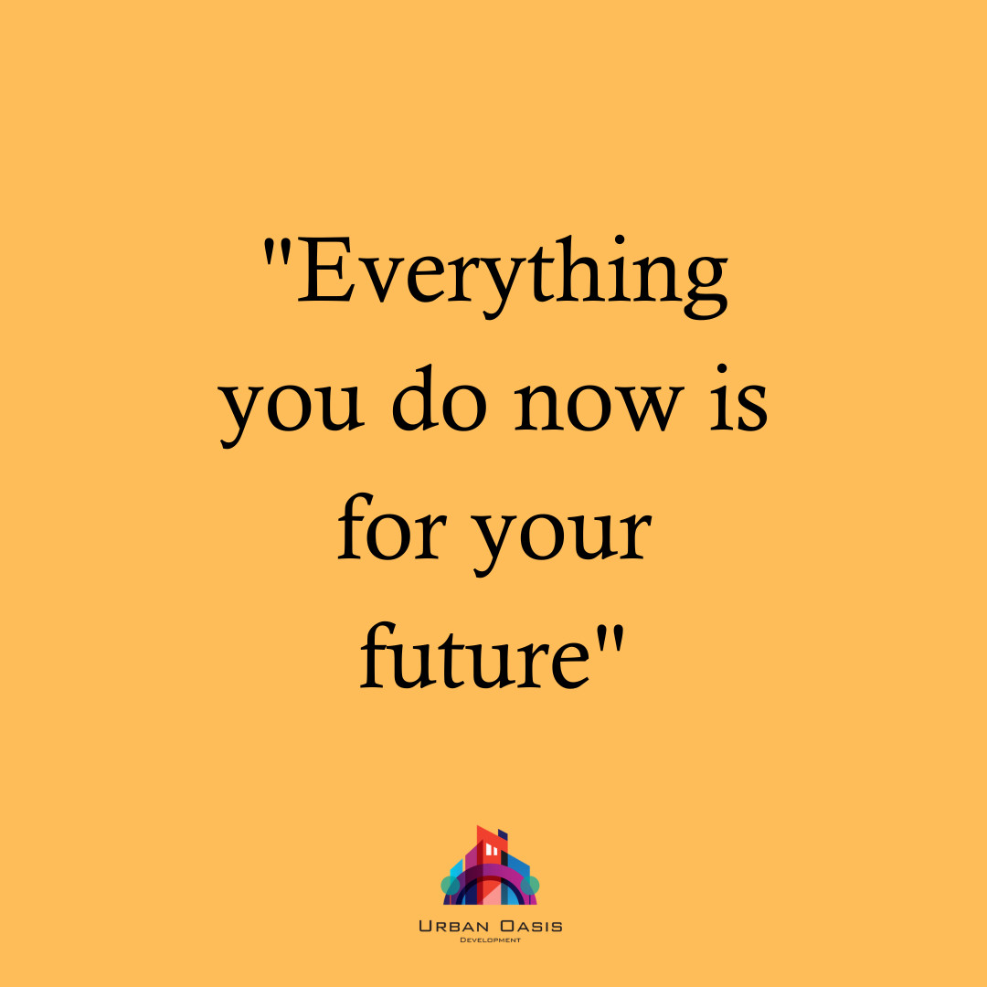 UrbanOasisDev's tweet photo. How are you setting yourself up for your future? Every step you take today will be reflected in what's to come for your future. Make sure you're choosing your steps wisely. 

#UrbanOasis #QuotesDaily #QOTD #Quoteoftheday https://t.co/kHBIsHUY6F
