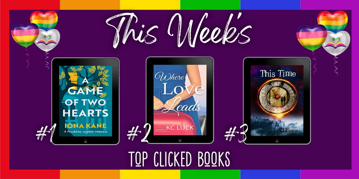 Check out the top 3 most clicked books of the week on #IHeartSapphFic. 
 
They include books by authors @ionakanewriter @kc_luck_author @swandersenwrites

tinyurl.com/2devyyu5

#SapphicFiction #SapphicBooks #QueerBooks