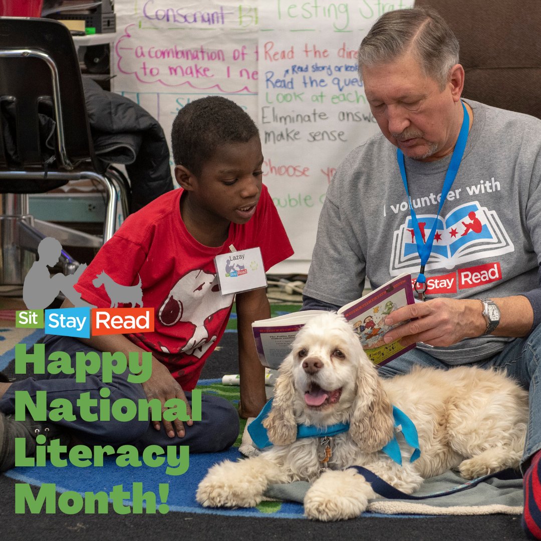 National Literacy Month is finally here! This is a fantastic time to find a nook, pick up a good book, and read away. 📖

Stay tuned for more ways to celebrate this September.

#sitstayread #nationalliteracymonth #literacymonth #readingisfun #reading #readers #youngreaders
