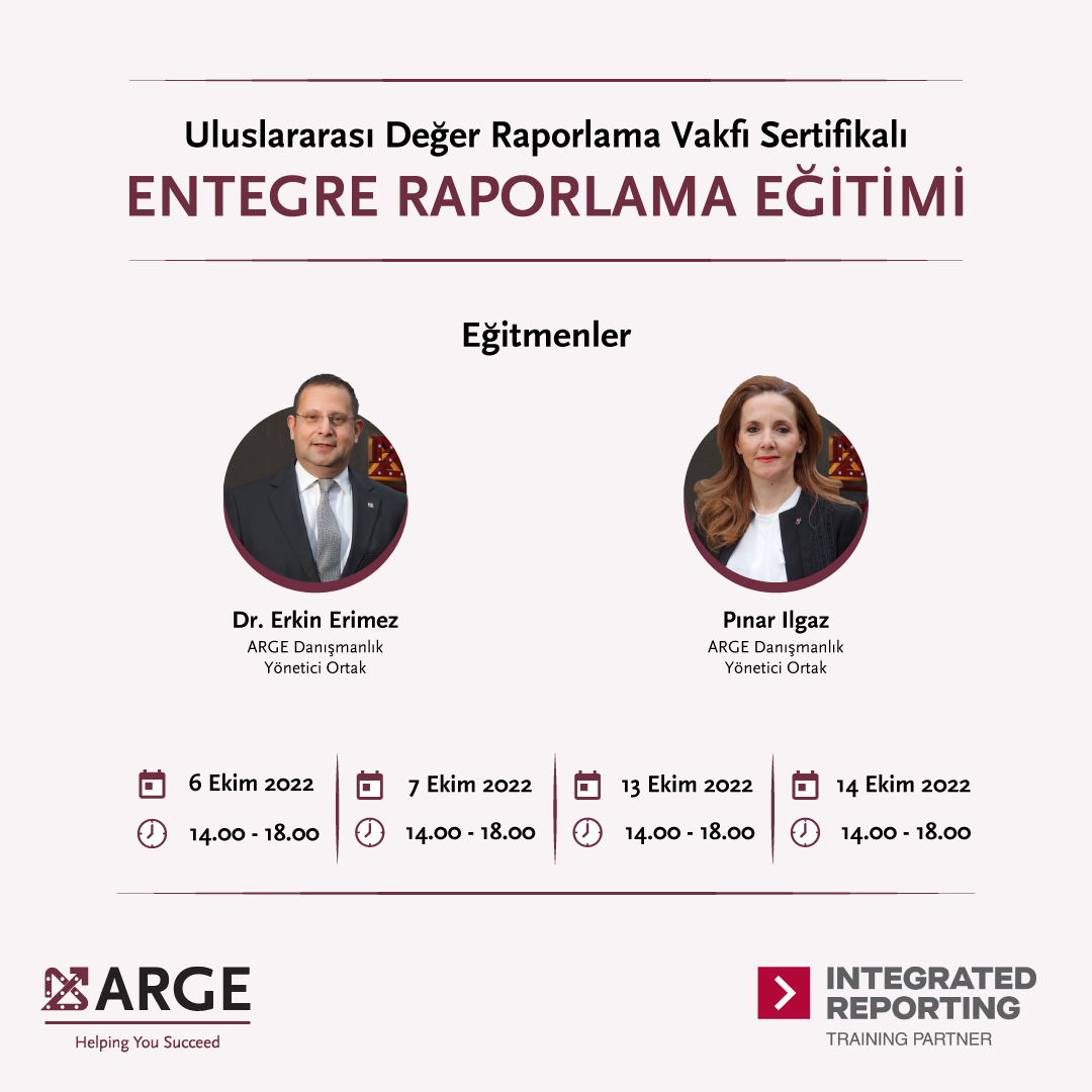 🌟Uluslararası gelişmeler ışığında güncellenen Entegre Raporlama Eğitimi ile paydaşlarınızın güvenini kazanarak uzun vadeli etki yaratmanın yöntemini öğrenin!

🔗 Bilgi ve kayıt için: forms.gle/5qjCn7TBG32otZ…

<a href="/ErimezErkin/">Dr. Erkin Erimez</a> <a href="/pilgaz/">PINAR ILGAZ</a>