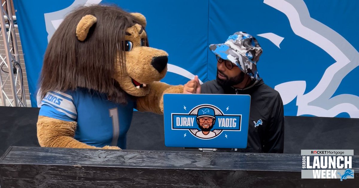RoaryNFL's tweet photo. ITS FRIDAY! Drop a screenshot of your go-to pregame hype song for the scavenger hunt today and receive an exclusive @Djrayyadig Pregame Playlist! #SeasonLaunchWeek #DrivenbyDetroit #OnePride https://t.co/cEzwqH6hsC