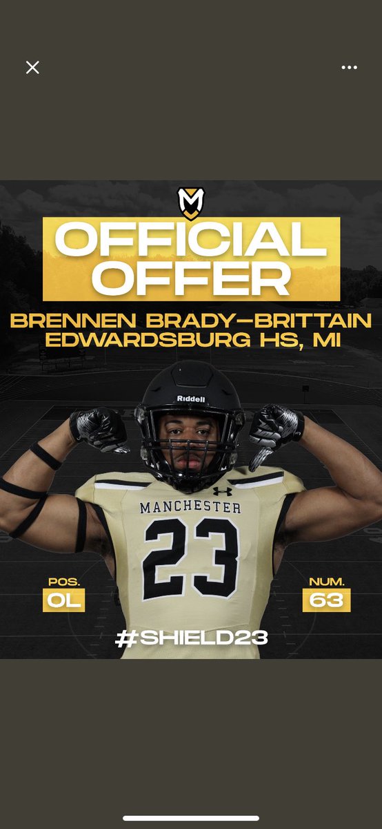 Blessed to announce my fourth offer/rooster spot to Manchester university. Thank you to <a href="/footballcoachj/">Coach Nate Jensen</a> and @coacharouse for giving me this opportunity.