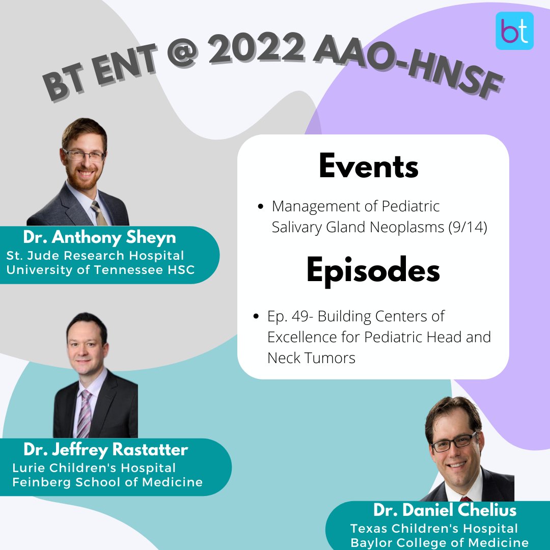 BackTable ENT (@_backtableent) on Twitter photo We can't believe this all-star panel is reuniting in Philly at #OTOMTG22! Be sure to check out a previous BT ENT episode they recorded about pediatric head and neck tumors. <a href="/AnthonySheyn/">Anthony Sheyn</a> <a href="/dannychelius/">Danny Chelius, MD, FAAP, FACS</a> <a href="/uthscent/">UTHSCENT</a> <a href="/BCM_Oto/">BCM Otolaryngology</a> <a href="/northwesternoto/">northwesternotoresidency</a> <a href="/AAOHNS/">AmAcadOtolaryngology</a> cms.megaphone.fm/channel/BTL419… We can't believe this all-star panel is reuniting in Philly at #OTOMTG22! Be sure to check out a previous BT ENT episode they recorded about pediatric head and neck tumors. <a href="/AnthonySheyn/">Anthony Sheyn</a> <a href="/dannychelius/">Danny Chelius, MD, FAAP, FACS</a> <a href="/uthscent/">UTHSCENT</a> <a href="/BCM_Oto/">BCM Otolaryngology</a> <a href="/northwesternoto/">northwesternotoresidency</a> <a href="/AAOHNS/">AmAcadOtolaryngology</a> cms.megaphone.fm/channel/BTL419…