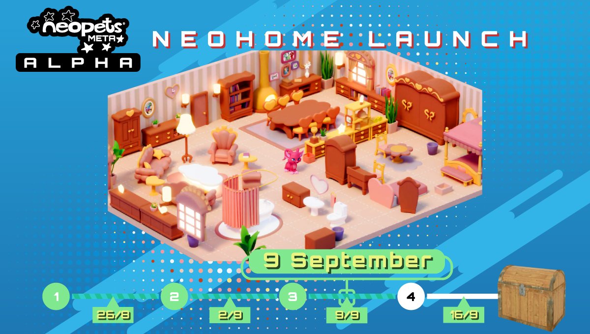 ✨ Neohome is finally LIVE in our 3rd #Alpha release!

Join the Best Neohome Contest 🏠 by tweeting your Neohome and tagging us! The top 5 stunning designs chosen by the community will be rewarded a Masterpiece #NFT!

Showcase your skills NOW: bit.ly/3PxLEUc