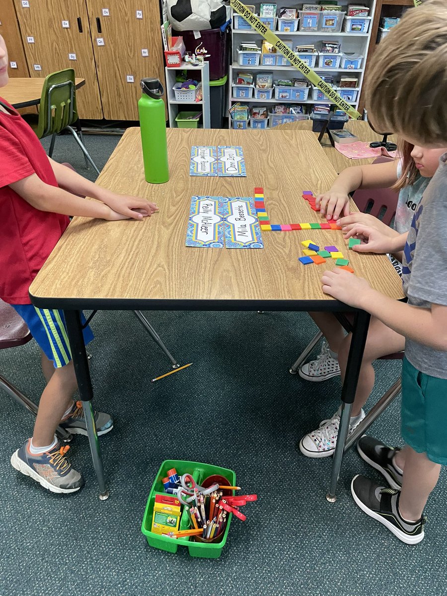 Building the largest fence possible with only 36 tiles. Math is so much fun when problem solving with friends. #resvt ##mmuusd