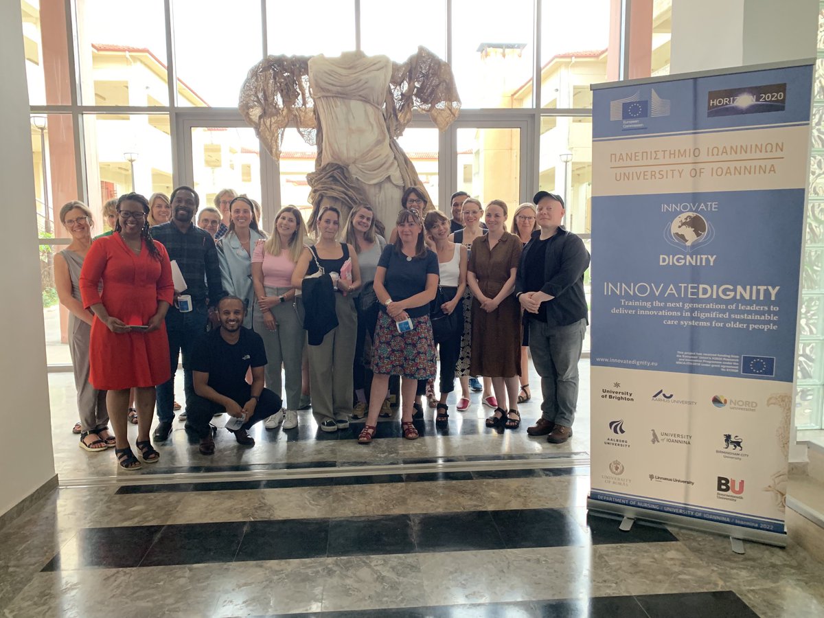 Farewell to the angel in beautiful Ioannina Greece many thanks to Dr Stefanos Mantzoukas our gracious host and the team…sustainable dignified wellbeing focused care is where it’s at!! Much love to you all #INNOVATEDIGNITY #BU #UoB #UniversityofIoannina