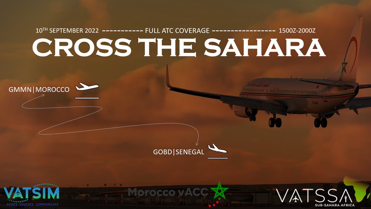 MaghrebvACC's tweet photo. Wanna make our student sweat on the CPT and still enjoy your moment 😈? Why not doing so by flying from a coastal city, over the Atlas mountains , through the Sahara desert and then land in another coastal city 🤔
#CrossTheSahara
#GMMN #Casablanca #GOBD #Dakar https://t.co/uMtGbfru2b