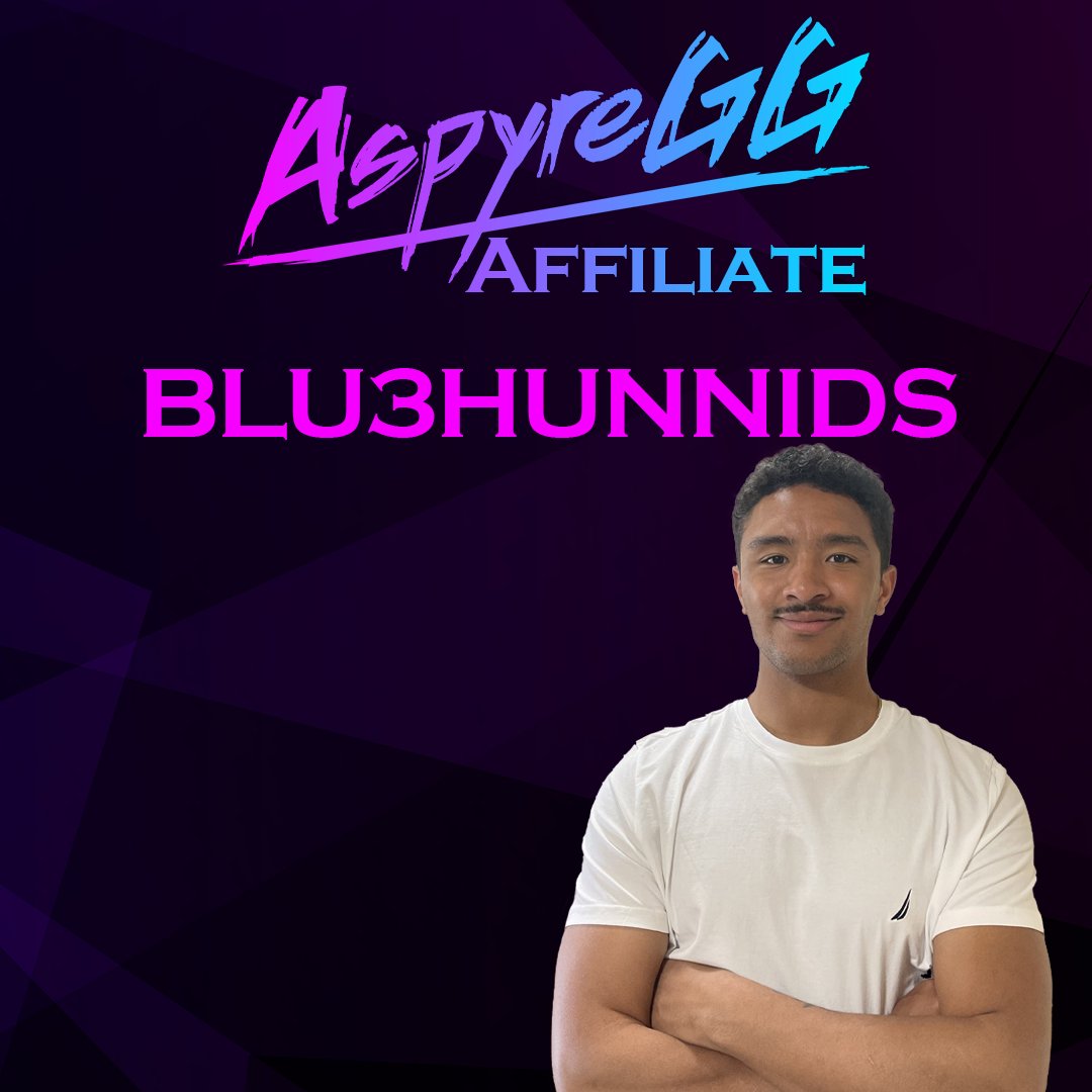Aspyre_GG's tweet photo. Meet the team!

We talk about good vibes a lot but @Blu3hunnids_ brings so much to his content. Between the warm welcome and atmosphere, this legend is always showing off fantastic new games in his content, We are proud to have you buddy! https://t.co/ZGc0qeWPyW