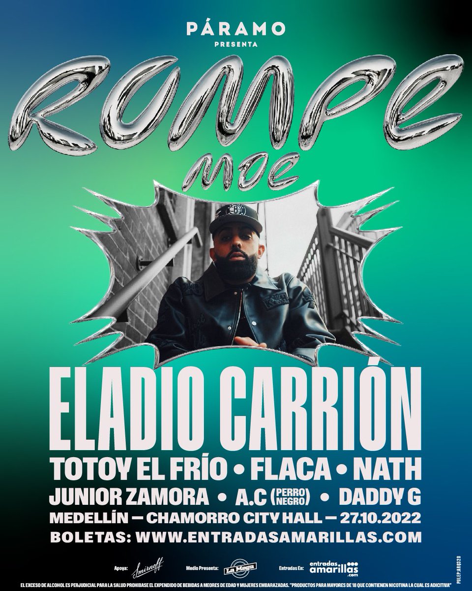 malabarsound's tweet photo. ROMPE EN MEDELLÍN 🔥🔥🔥 @eladiocarry_on @TotoyElFrio @flacabangbang @_nathhruiz 🎃😈 @paramo_presenta https://t.co/iQmyI5PO1Y