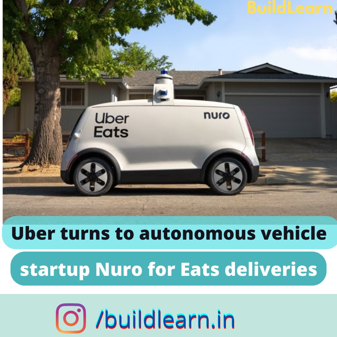 yourbuildlearn's tweet photo. Uber will use Nuro autonomous delivery vehicles to shuttle meals and other goods to its Eats customers as part of a 10-year commercial deal between the two companies. https://t.co/V47LphwIHj