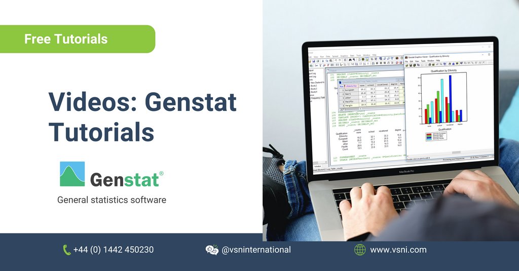vsni's tweet photo. GET MORE TRAINING RESOURCES NOW
These FREE resources are a comprehensive training course, and include several step-by-step tutorials
Learn a wide range of advanced #Genstat techniques plus get your hands on real-life #data sets
See below:
https://t.co/d4W7shbRe8
#bioscience https://t.co/qftbGPkDN6