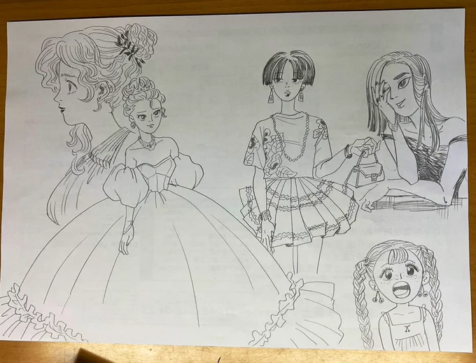 ただふんわりドレスが描きたくなった 