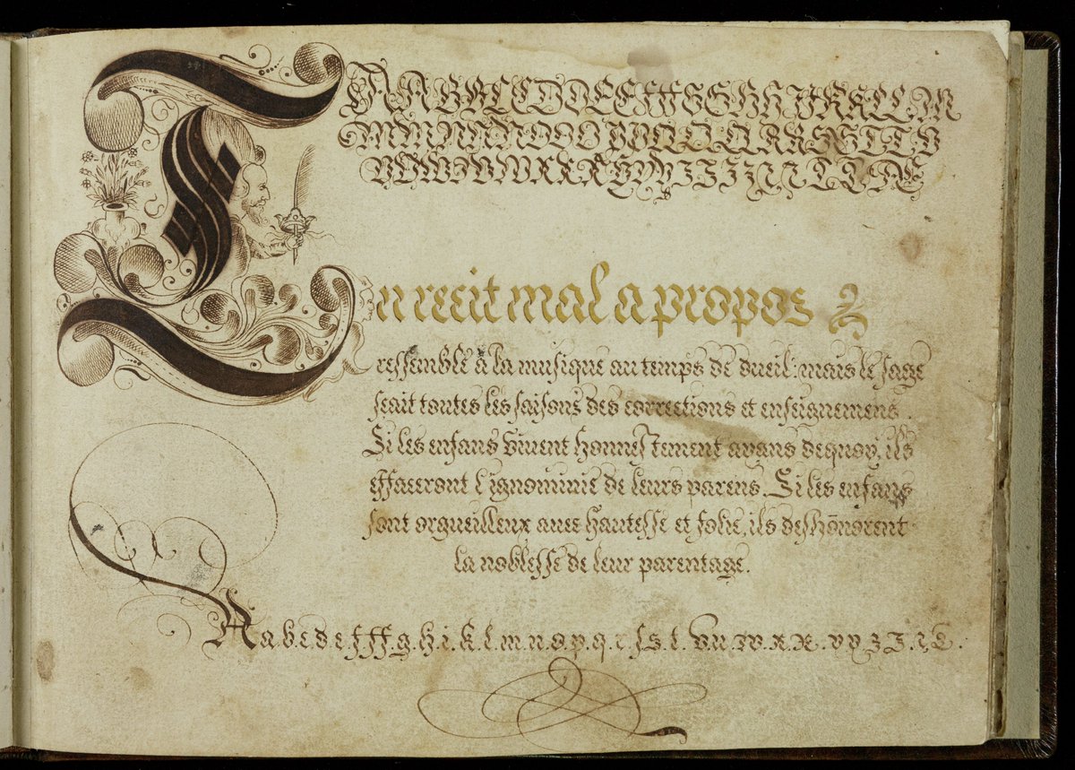 Rumors of the demise of handwriting were (and are) greatly exaggerated. Learn about how handwriting has evolved over the past 500+ in "A Show of Hands." NOW OPEN. newberry.org/show-of-hands

[Matthieu Le Febvre, ca. 1600. VAULT Wing MS 239]
