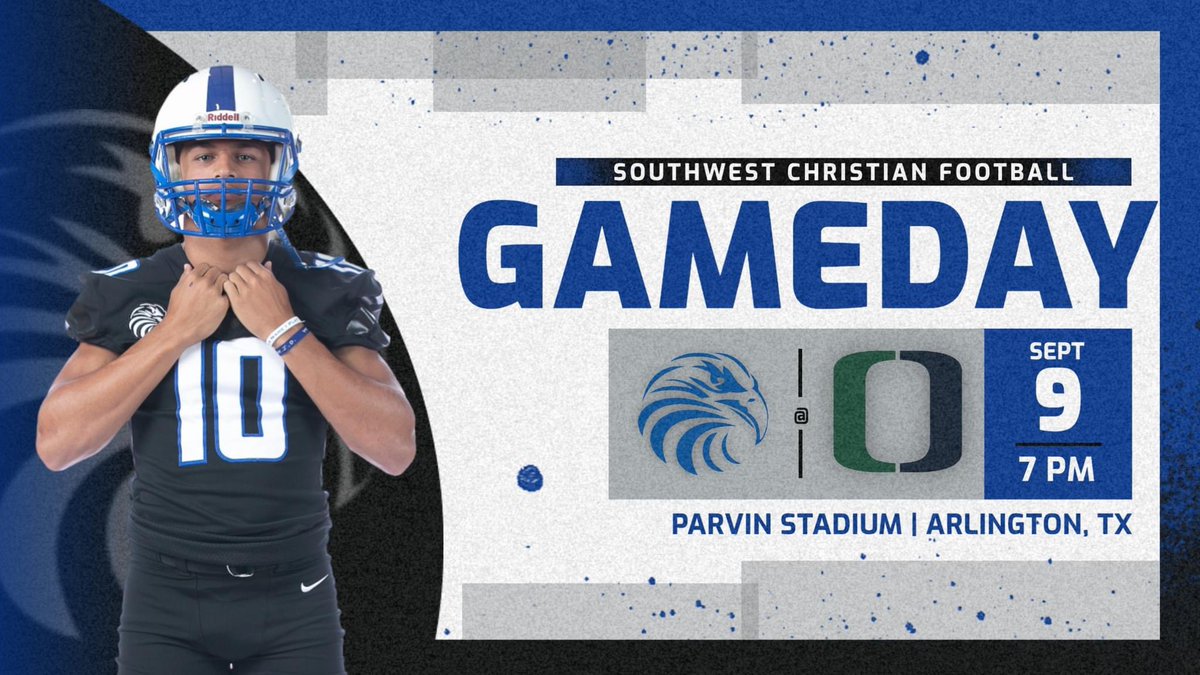 scs_athletics's tweet photo. 🦅🏈 GAME DAY 🏈🦅
🆚 Oakridge
📍 Parvin Stadium - Arlington, TX
⏰ 7:00 pm
🖥 SCS Athletics YouTube: [https://t.co/q6d6cXfQ3I]

#GoEagles

#SCSFootball https://t.co/IB51AUKup0