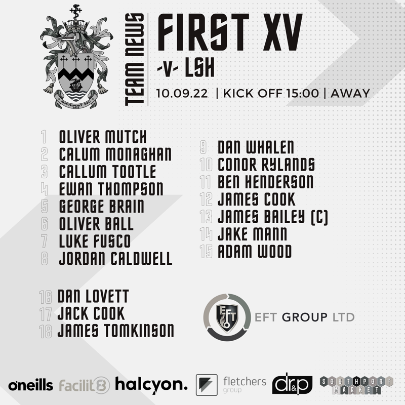 SouthportRFC's tweet photo. 🗞 𝐓𝐞𝐚𝐦 𝐍𝐞𝐰𝐬 | Here is the weekend team news for the #FirstXV, #SecondXV & #Colts: