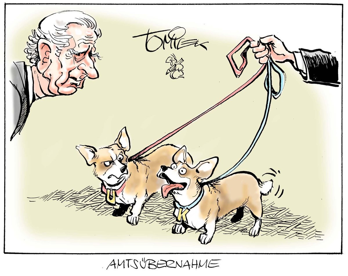 Amtsübernahme (Cartoon von Tomicek)