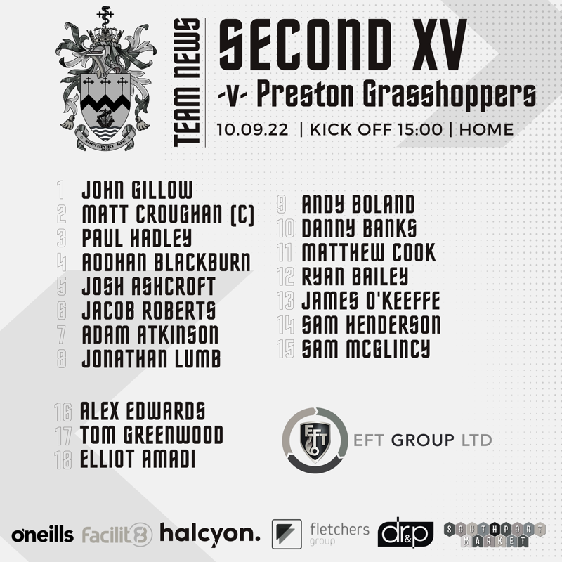 SouthportRFC's tweet photo. 🗞 𝐓𝐞𝐚𝐦 𝐍𝐞𝐰𝐬 | Here is the weekend team news for the #FirstXV, #SecondXV & #Colts: