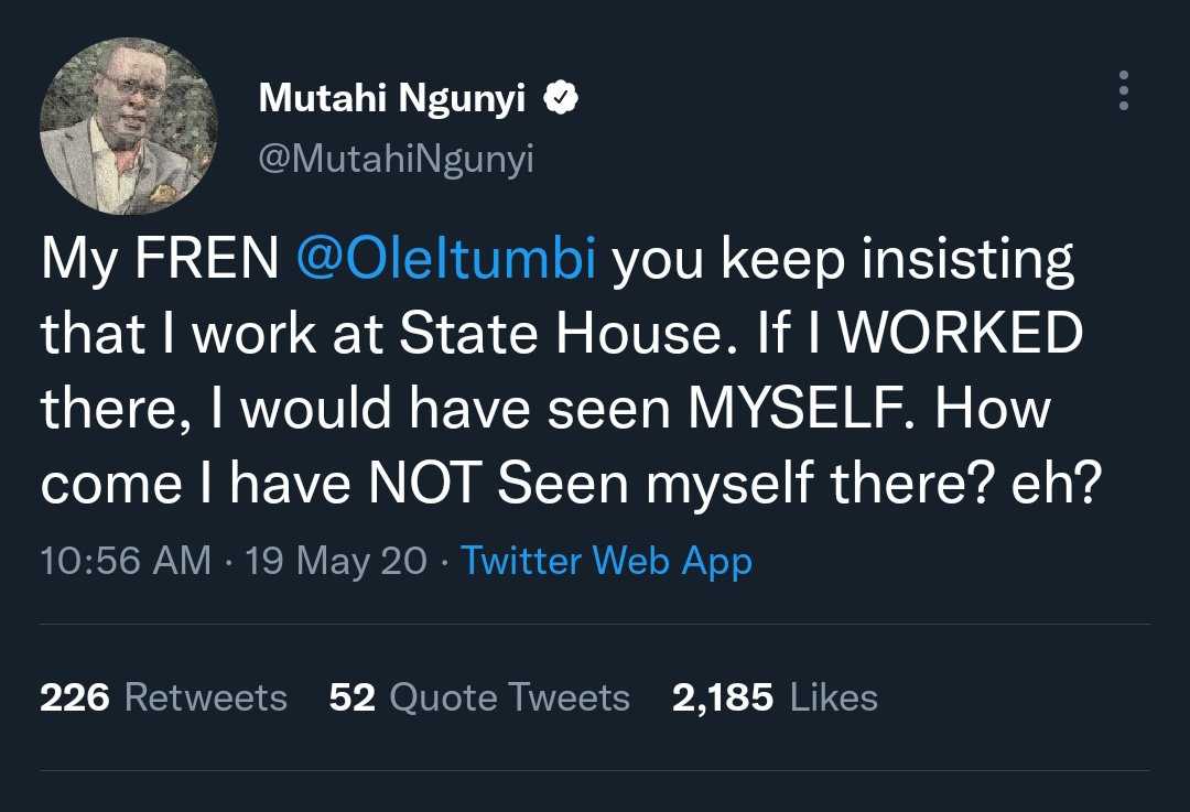 Onorpik's tweet image. When Dennis Itumbi and HNIB tells you your wife is pregnant with triplets, just start packing your clothes to leave.