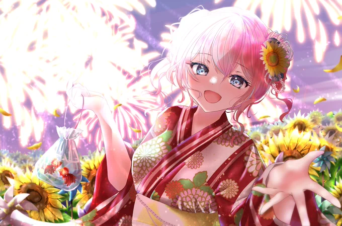 #カラフルな作品を見せてほしいです和柄やお花で色んな色を詰め込むのが大好きです 