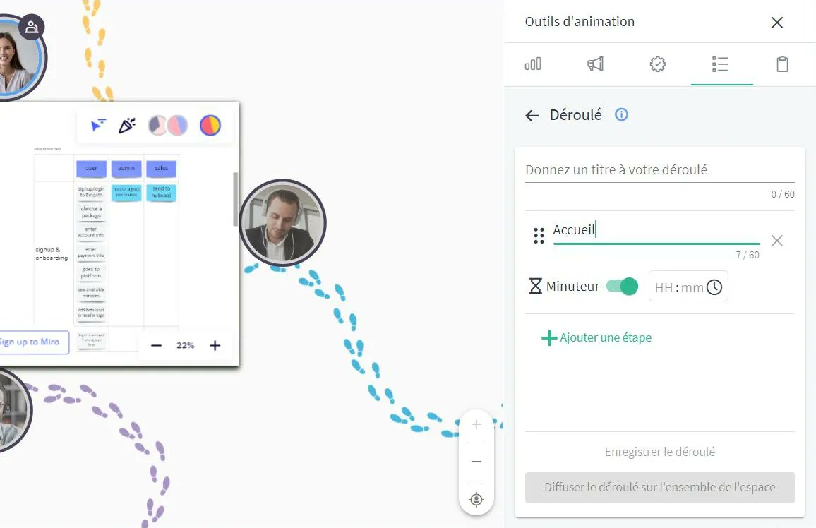 [Features Update] ⏱️ Animez des ateliers efficaces grâce au déroulé personnalisé ! Créez des templates de séquences minutées pour structurer et optimiser vos #meetings ou vos #workshops.

#hyrbidwork #travailcollaboratif #espacecollaboratif #teamwork

glowbl.com/fr/tutorial/ac…