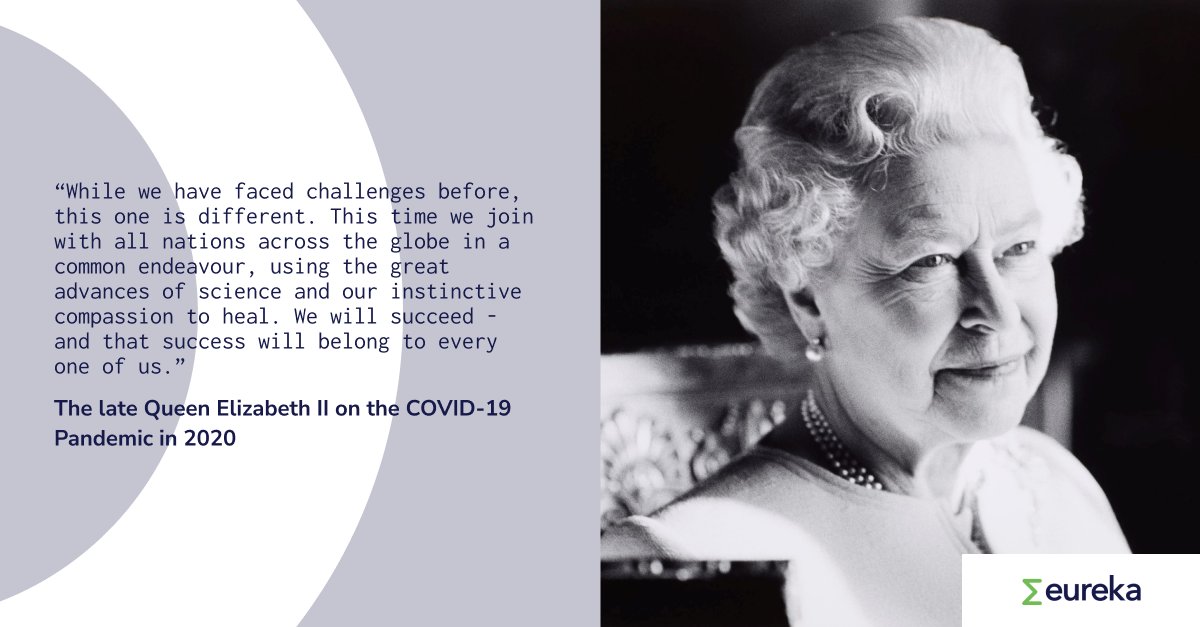 EUREKA_NETWORK's tweet photo. We join the global community in mourning the loss of Queen Elizabeth and acknowledging her lifetime of service, in particular to R&amp;D, innovation and citizen engagement. We will continue to take inspiration from a woman who knew one or two things about innovation. #QueenElizabeth https://t.co/DZCvj2IhuG
