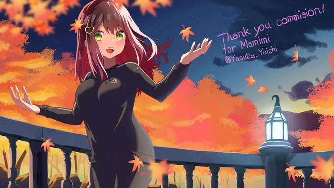 Thank you commission!!I drew the cute Mamimi !( )#Skeb #Commission 