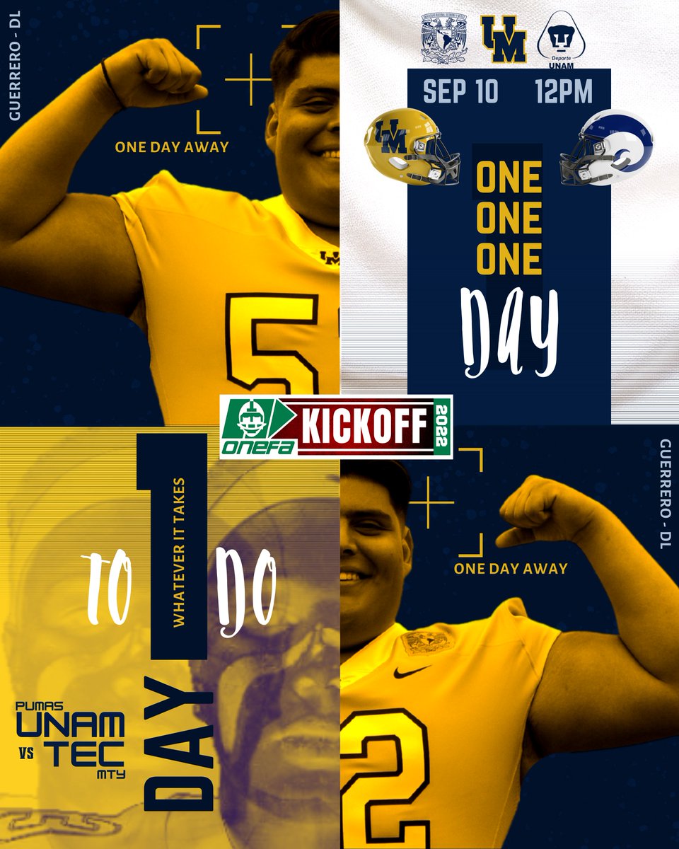 BRING ‘EM OUT! PUMAS CU UNAM vs Tec Mty September 10 12 PM (CT) Watch live on Facebook @Tercer_Cuarto @TSVideoMX Youtube: @maximoavance TV: @canalcatorcemx @SPRMexico @tvunam @RedditCFB