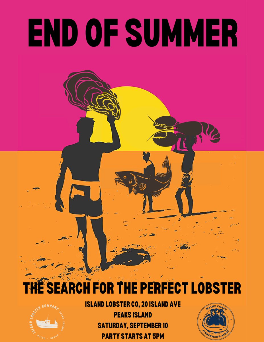 Are you in southern Maine? If so, join <a href="/MaineFishermen/">Maine Coast Fishermen's Association</a>  on #PeaksIsland for a real Maine 🦞 Bake tomorrow! Tickets still available here: …ermens-association.networkforgood.com/events/47342-l…
