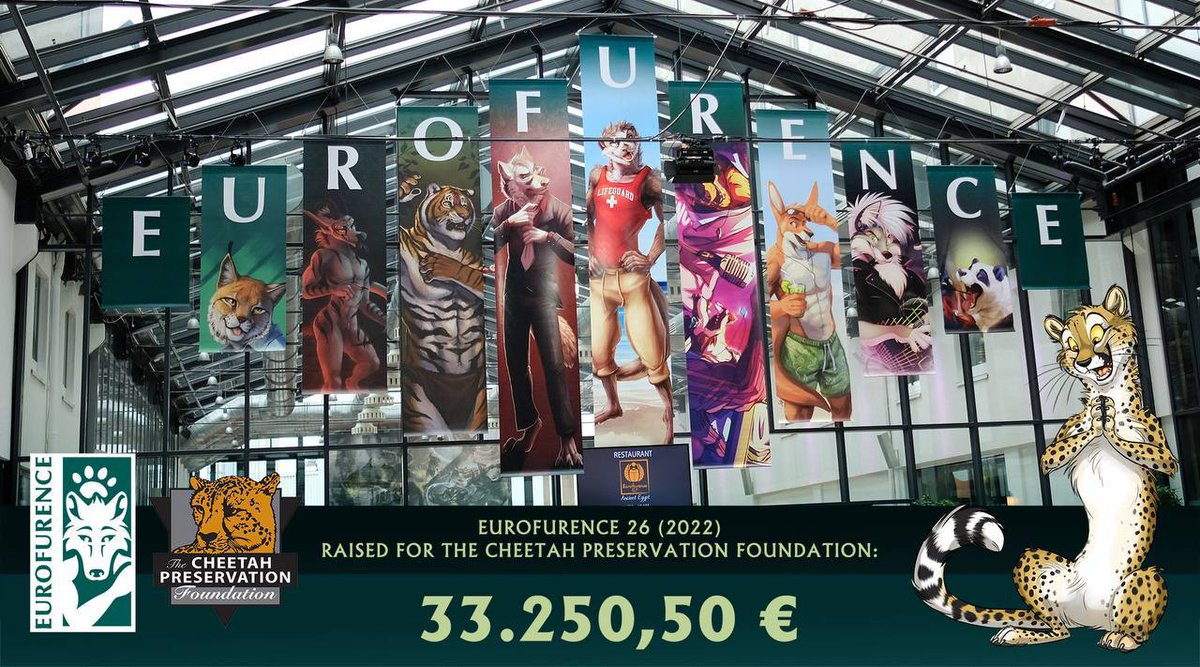 We are happy to announce the final result raised for The Cheetah Preservation Foundation: 33.250,50 €!

Along with this, many annual sponsorships for various animals have been signed at the convention.
