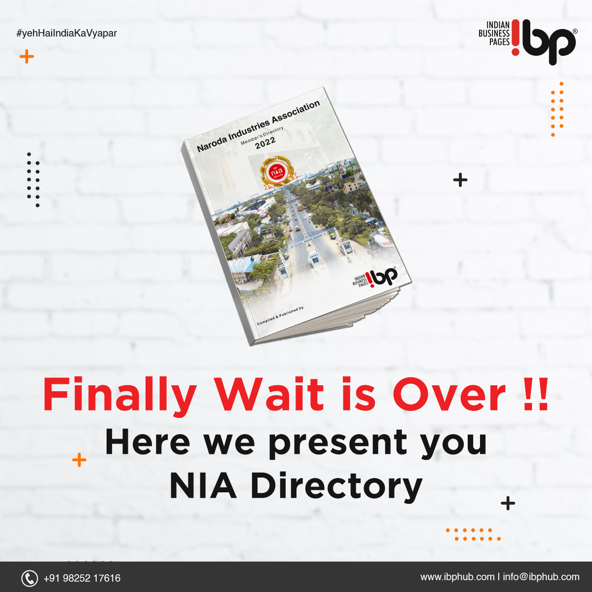 ibphubofficial's tweet photo. Finally wait is Over, We present you Naroda Directory
#Narodadirectory #naroda #ibphub #GIDC https://t.co/gJcbqaH3t0