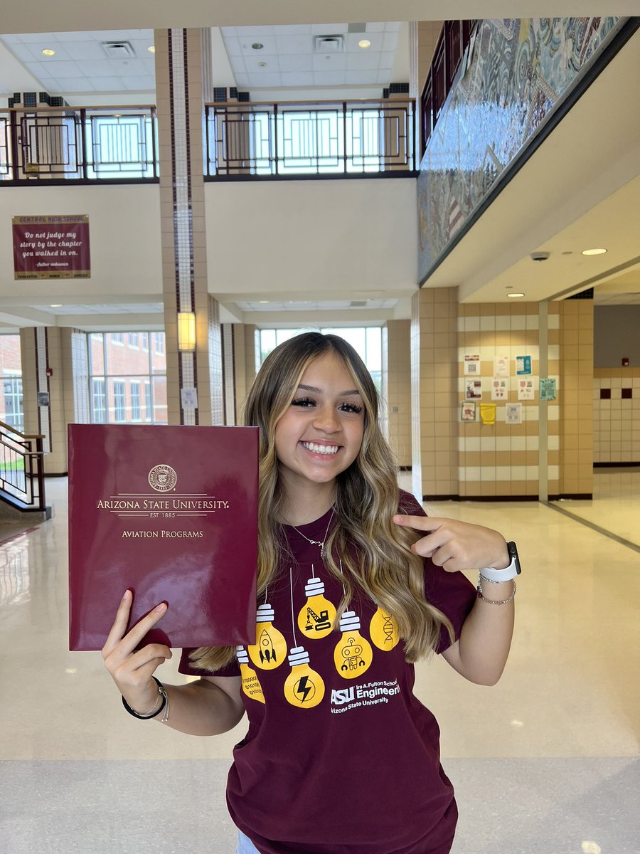 ChargerAvid's tweet photo. Accepted to @ASU ! Way to go Valentina! https://t.co/sBOsH1FN5r