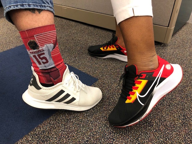 Happy #RedFriday, #KansasCity! Check out our KC Water team sporting their spirit for the <a href="/Chiefs/">Kansas City Chiefs</a>. 🏈 What does your Red Friday look like? #ChiefsKingdom