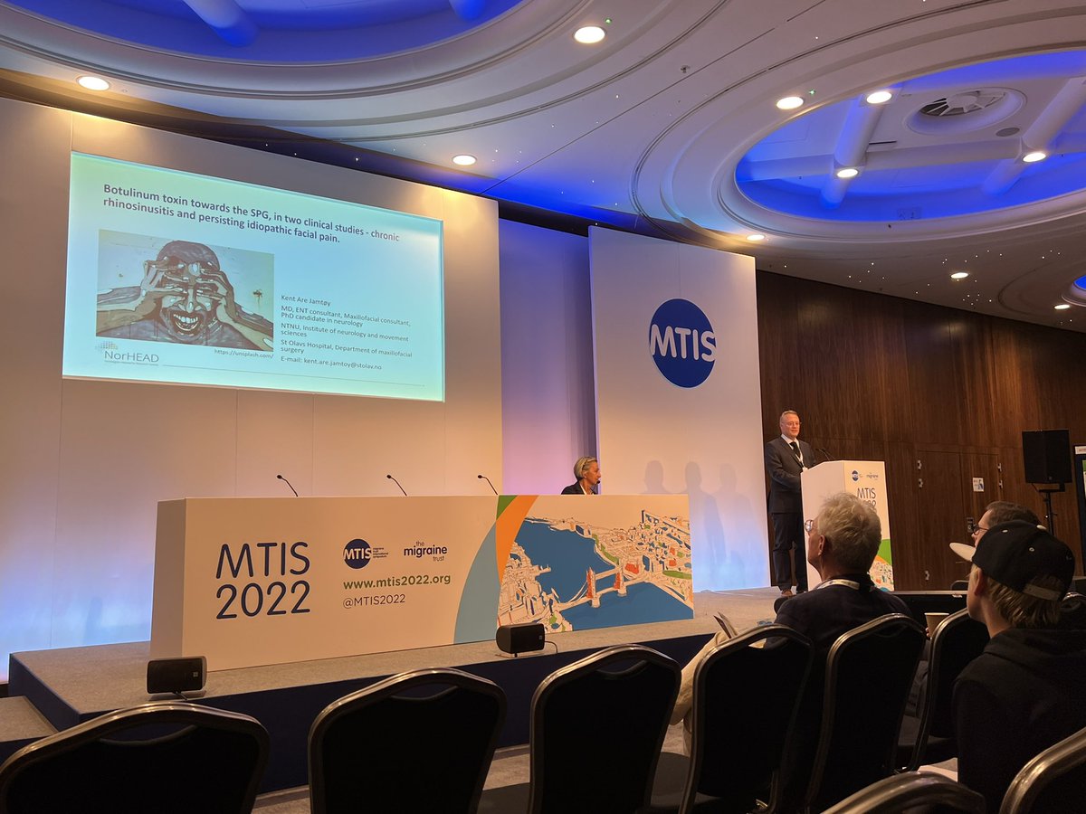 Erling Andreas Tronvik (@erlingtronvik) on Twitter photo Kent Are Jamtøy <a href="/NorHEADresearch/">Norwegian Centre for Headache Research</a> had an excellent presentation at MTIS in London Kent Are Jamtøy <a href="/NorHEADresearch/">Norwegian Centre for Headache Research</a> had an excellent presentation at MTIS in London