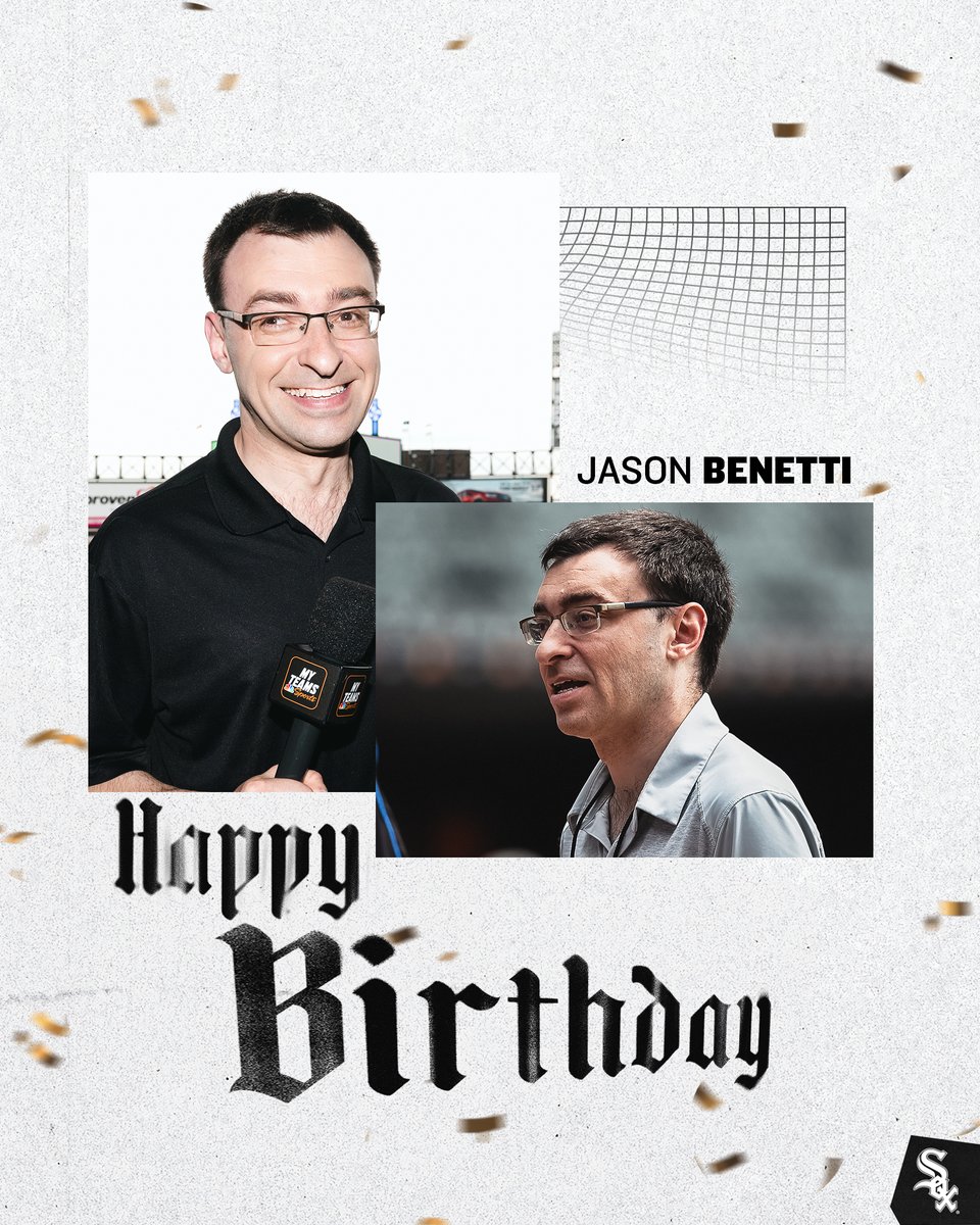 whitesox's tweet image. Happy birthday, @jasonbenetti! 🎉
